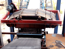 自卸式除鐵器使用現(xiàn)場